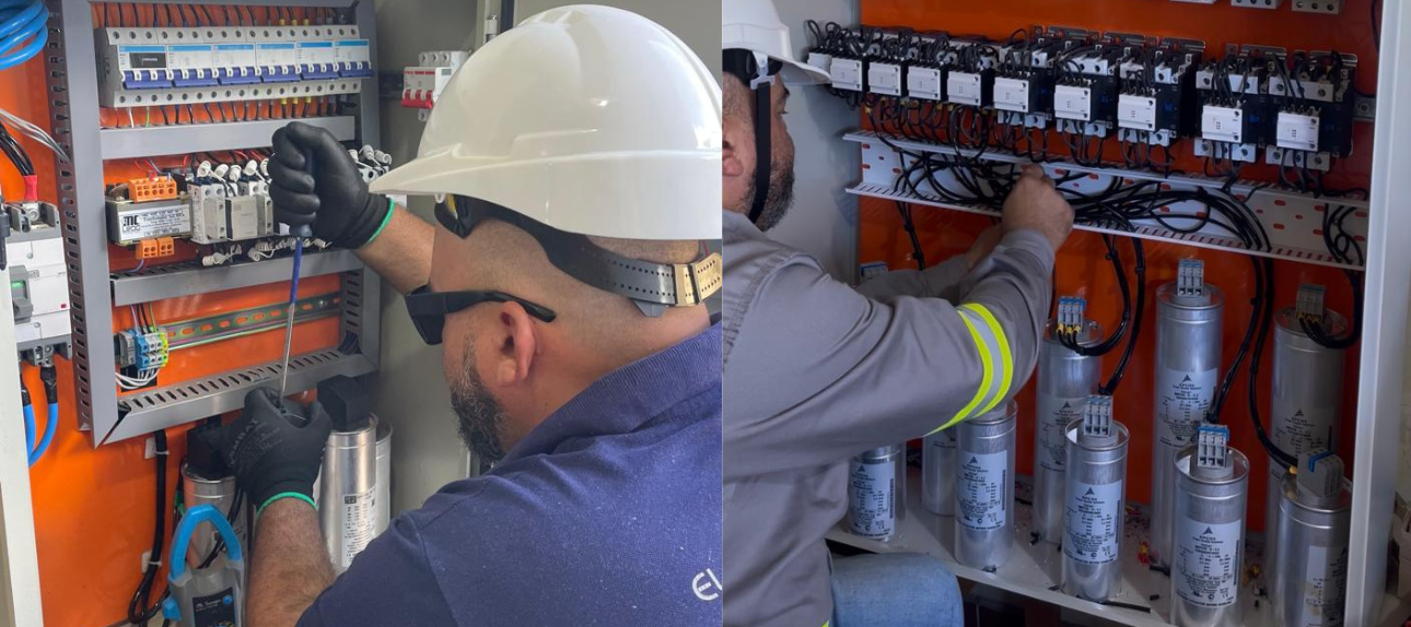 Montagem de Banco de Capacitores Elétricos - Eletro Matos