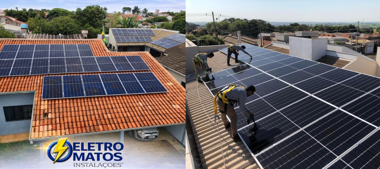 Instalação de Energia Solar Fotovoltaica - Eletro Matos
